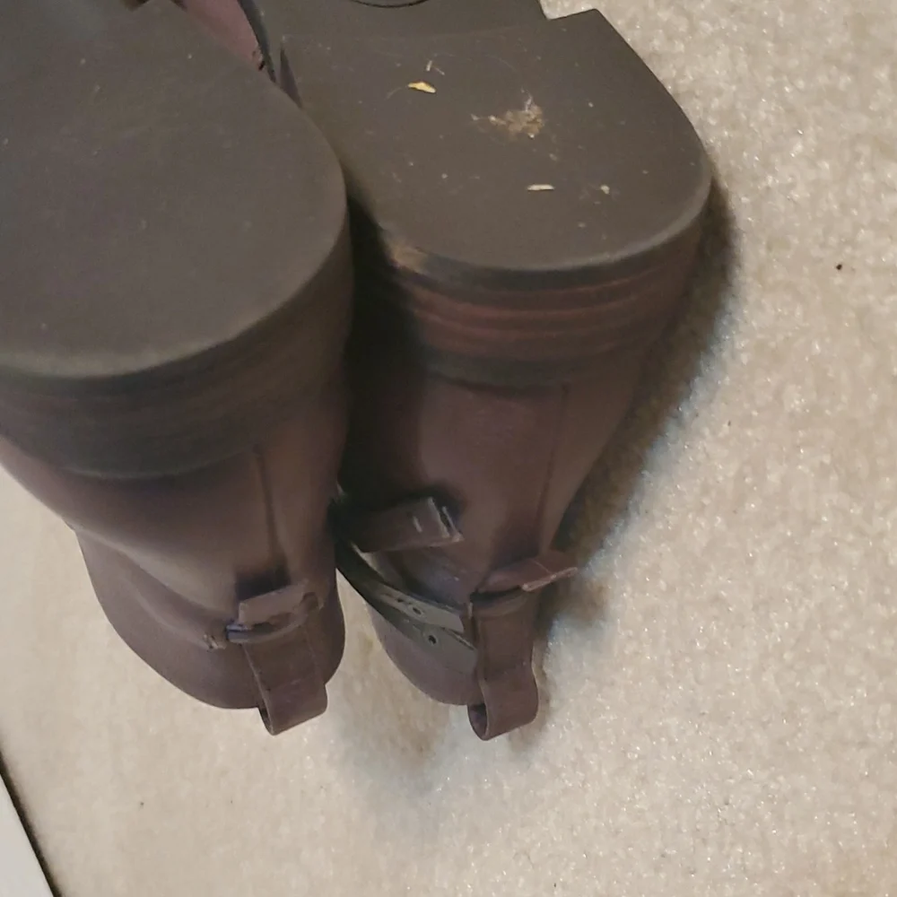 Franco Sarto leather gray, taupe tan size 9